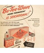 Bu Tee Wave Hair Curling Home Kit 1948 Advertisement Beauty Products DWNN14 - $34.84 CAD