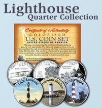 Historic American Official LIGHTHOUSES U.S. Statehood Quarters 3-Coin - Set #3 - £9.75 GBP
