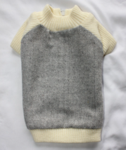 Dickens&#39; Closet Dog Gray White Herringbone Zip Jacket Size XS - €7,61 EUR