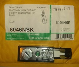 Philips Lightolier 6046NBK Track Power Ext Accessory (single-circuit)  C... - £6.27 GBP