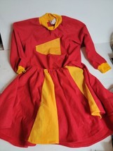 Vintage Youth Cheerleading Costume California Costumes Collection Red 1980s USA - £9.29 GBP