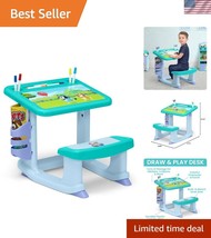 Bluey Draw and Play Desk with Markers &amp; Coloring Pages - Creative Space ... - $82.49