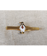 Gold Tone Enameled Penguin Tie Clip - $442.16 MXN