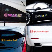 Custom Car Sticker Name Logo Personalized Name Vinyl Decal Car Stickers for Inst - £91.87 GBP