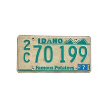 Idaho License Plate 1992 Greenie Famous Potatoes 2C 70199 Canyon County ... - $20.00