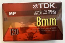 TDK 8mm 120 MP Superior Grade Camcorder Video Blank Tape 120MIN -  NOS - $293.96 MXN TDK 8mm 120 MP Superior Grade Camcorder Video Blank Tape 120MIN -  NOS - $293.96 MXN