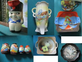 Mid Century Japan Ceramic Moriage Dragonware Handpainted Bowl Toby Pick 1 - £17.30 GBP