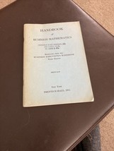 Handbook Of Business Mathematics - 3rd Edition - Prentice-Hall, Inc. - 1947 - £3.76 GBP