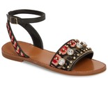 Vince Camuto Women Embellished Slingback Sandals Akitta Size US 6M Black... - $32.67