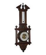 Circa 1900 Antique French Aneroid Barometer &amp; Thermometer by Samy et Lévy  - $350.00