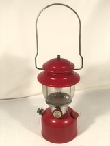 Vintage 1968 Coleman 200A Rosso Singolo Mantle Bianco Gas Camping Lanterna IN Ua - £125.61 GBP
