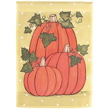 Happy Pumpkins Garden Flag 13X18 Inches - £13.05 GBP