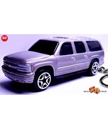 VERY RARE KEYCHAIN SILVER CHEVY SUBURBAN NEW CUSTOM Ltd EDITION GREAT GIFT - £38.43 GBP