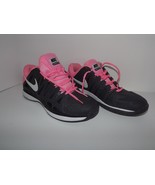 Nike Vapor 9 Tour Zoom Roger Federer Pink Black Shoes 488000-016 Size 9.... - £129.84 GBP