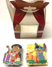 Disney Mystery Pin Lilo & Stitch Set of 2 Christmas Pins LE - $79.20
