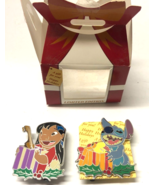 Disney Mystery Pin Lilo &amp; Stitch Set of 2 Christmas Pins LE - $79.20