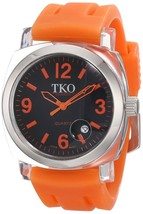 NEW TKO ORLOGI TK548-00 Unisex Milano Remixed Watch Orange Strap Water Resistant - £24.77 GBP