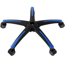 VEVOR 28" Chair Base,2500lbs,5 Casters,Reinforced Legs,Universal,Black+Blue - $32.99