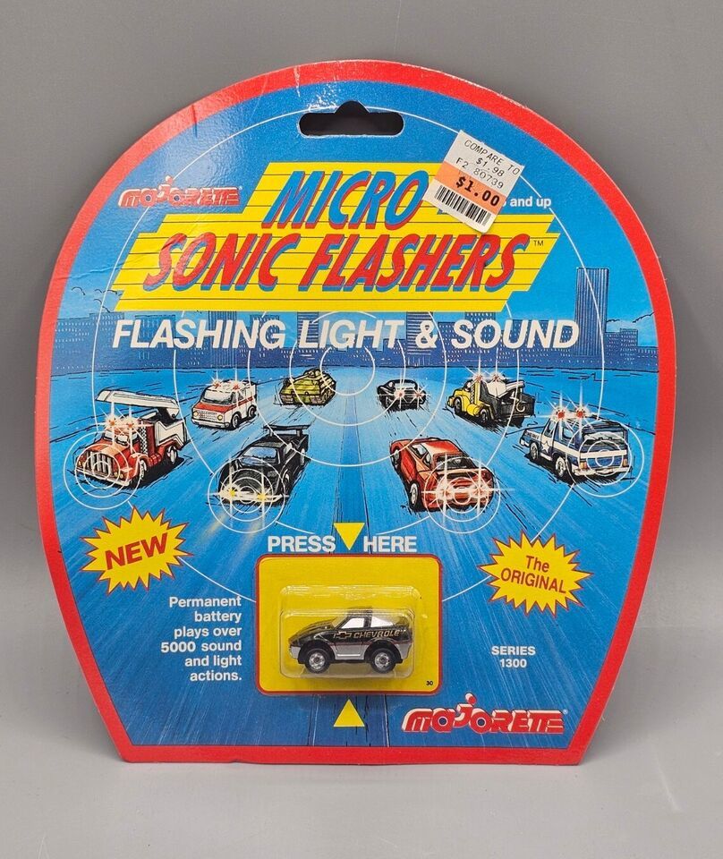 VTG Majorette Micro Sonic Flashers Chevrolet Corvette ZR1, Series 1300 - NEW - $23.36