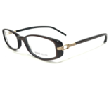 Anne Klein Eyeglasses Frames AK8029 114 Dark Brown Gold Rectangular 50-1... - $51.21