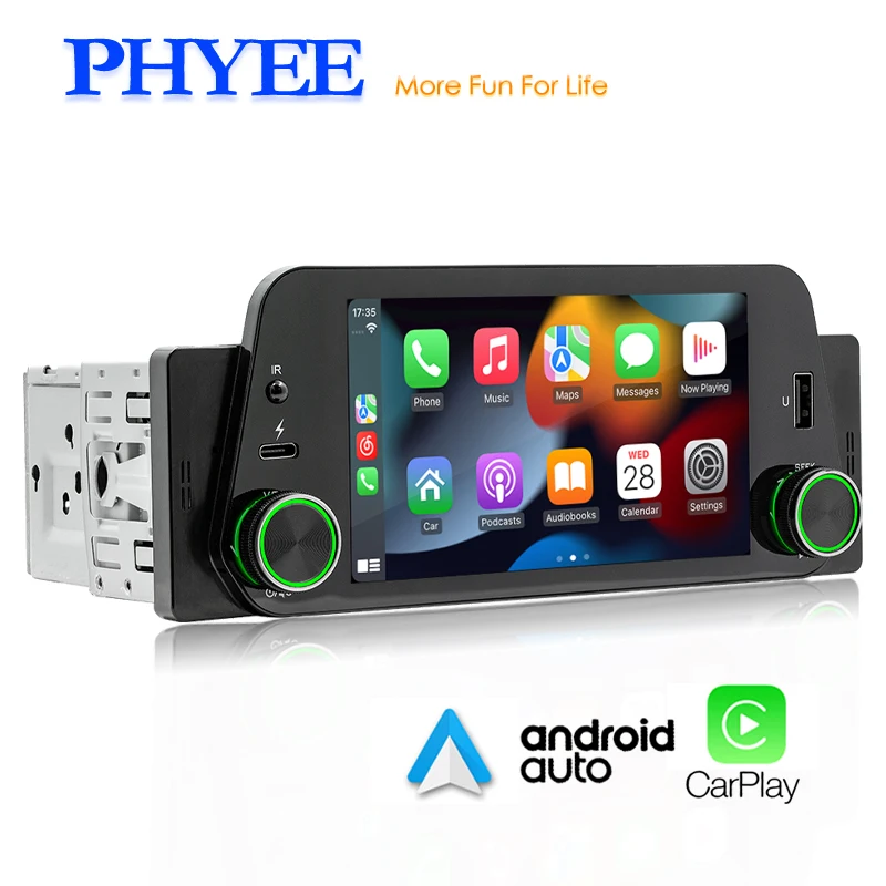 Car Radio CarPlay, Android-Auto, Bluetooth Handsfree Mirror Link, MP5 Player, - £68.32 GBP+