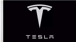 Tesla Flag Model S 3 X Y Car Man Cave 3X5 Ft Polyester Banner USA 90x150cm - £13.93 GBP