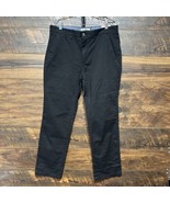 Flag &amp; Anthem Black Chino Casual Pants Men Size 30x30 Stretch Retails $70 - $457.24 MXN