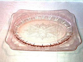 Pink Adam Depression Glass Platter Jeanette Glass 1932-34 Mint  - £23.59 GBP