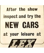1954 Lex Garages Earls Court Expo Car Dealer Advertisement Automobilia E... - $27.34 CAD