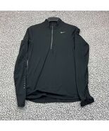 Nike Running Dri-Fit Activewear Women XS Black Long Sleeve Quarter Zip - $26.35 CAD