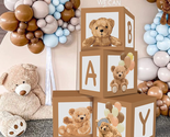 Baby Boxes for Baby Shower, Teddy Bear Baby Shower Boxes for Gender Reve... - £20.43 GBP