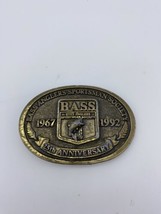 1992 BASS Bass Anglers Sportsman Society Fishing 25th Anniversary belt b... - $9.99
