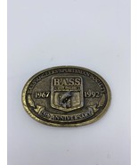 1992 BASS Bass Anglers Sportsman Society Fishing 25th Anniversary belt b... - $9.99
