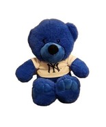  NEW YORK YANKEES BLUE TEDDY BEAR TOY Plush Stuffed Animal Baseball NY - £9.20 GBP