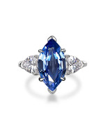 3.00 CT Emerald Cut Simulated Diamond Engagement Ring 14K White Gold Plated - $82.69 CAD
