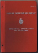 CPR Canadian Pacific Railway Mechanical Examinations For Enginemen 1959 - £11.52 GBP