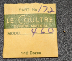 NOS Jaeger LeCoultre Watch Movement Part for Cal. 460 Part# 172 - £23.18 GBP