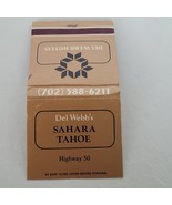 Vintage Matchbook Del Webb&#39;s Sahara Tahoe Hotels Cigarette Matches Unstr... - $14.02 CAD