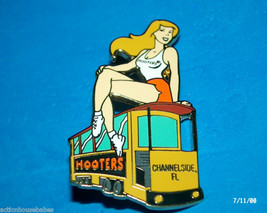 Hooters Restaurant Trolley Car Girl Channelside Florida Fl Lapel Pin - £22.02 GBP