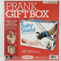Prank Funny Gag Large Gift Box Baby Shield 11x9x3 Wrap Real Gift Inside Joke - £10.17 GBP