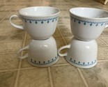 Vintage CORELLE CORNING Livingware Snowflake Garland Blue Tea Coffee CUP... - $21.19