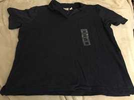 Classic Elements Collared Shirt Dark Blue XL 18  New NO Tag - $2.85