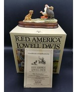 R.F.D America Lowell Davis &quot;Free Loaders&quot; Figurine 668/1250 Limited Edition - £39.38 GBP