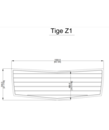 Tige Z1 Swim Platform Pad Pad Boat EVA Teak Decking 1/4&quot; 6mm - $384.32 CAD