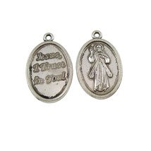 100pcs of Catholic Divine Mercy Pendant Jesus I Trust in You Medal Pendants - $25.22