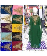 Abaya Kaftan  Party Moroccan Kids New Wedding Georgette caftan Dress Gow... - $1,338.17 MXN