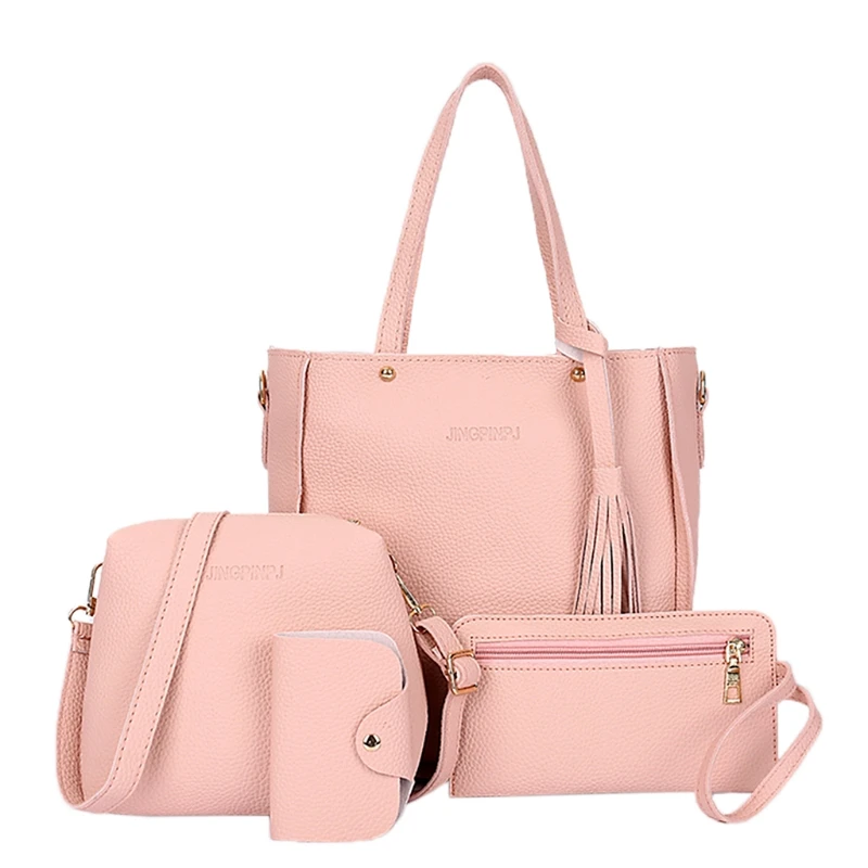 4pcs/set High Quality Women Lady Fashion Handbag  Bags Tote Purse Messenger Satc - $58.09