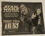 Star Wars A New Hope Tv Guide Print Ad Harrison Ford TPA18 - $5.93