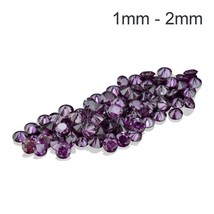 Natural Round Purple Color Enhanced Diamonds Available in 1MM-2MM - £7.10 GBP