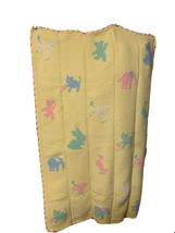 Easter Theme Wonder Art Baby Zoo Afghan Handmade Crochet Zoo Animal Baby Blanket - £35.69 GBP